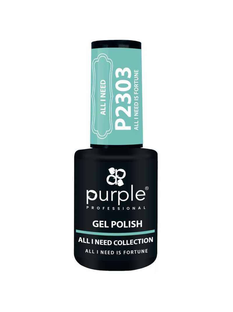 PURPLE GEL POLISH COLOR ALL I NEED IS FORTUNE 10ML|Mathiss