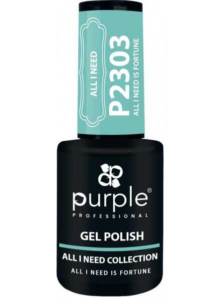 PURPLE GEL POLISH COLOR ALL I NEED IS FORTUNE 10ML|Mathiss