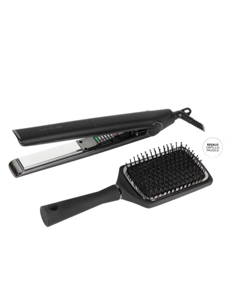 CORIOLISS KIT C1 BLACK CHROME + PADDLE BRUSH