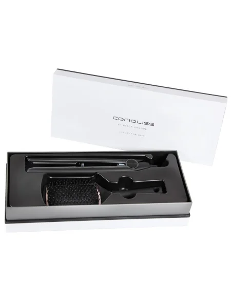 CORIOLISS KIT C1 BLACK CHROME + PADDLE BRUSH