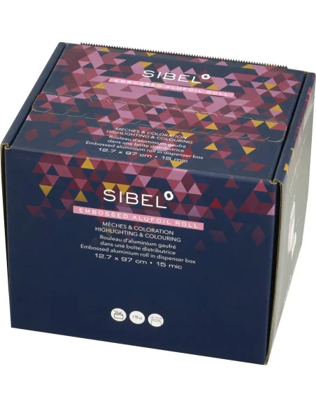 SIBEL ROLLO ALUMINIO GOFRADO 12,7CM X 97M PIXELS LIMITED EDTITION