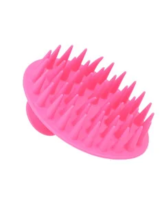 EUROSTIL CEPILLO MASAJEADOR CUERO CABELLUDO SILICONA FUCSIA
