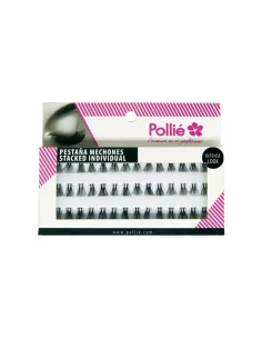 POLLIE PESTAÑAS INDIVIDUALES DUO CORTAS NEGRAS