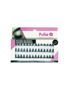 POLLIE PESTAÑAS INDIVIDUALES DUO MEDIANAS NEGRAS