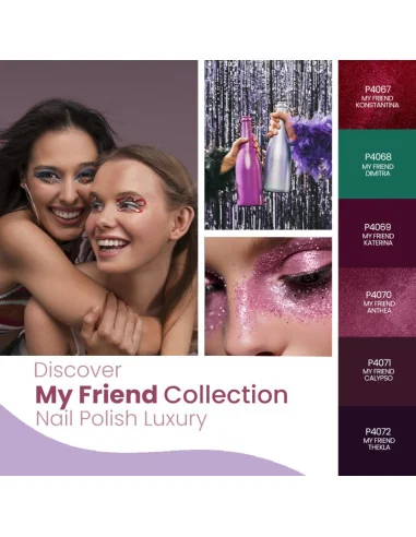 Purple Nail Polish Luxury My Friend Dimitra 10ml
