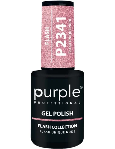 Purple Gel Polish Flash Unique Nude 10 ml | Mathiss Ibiza