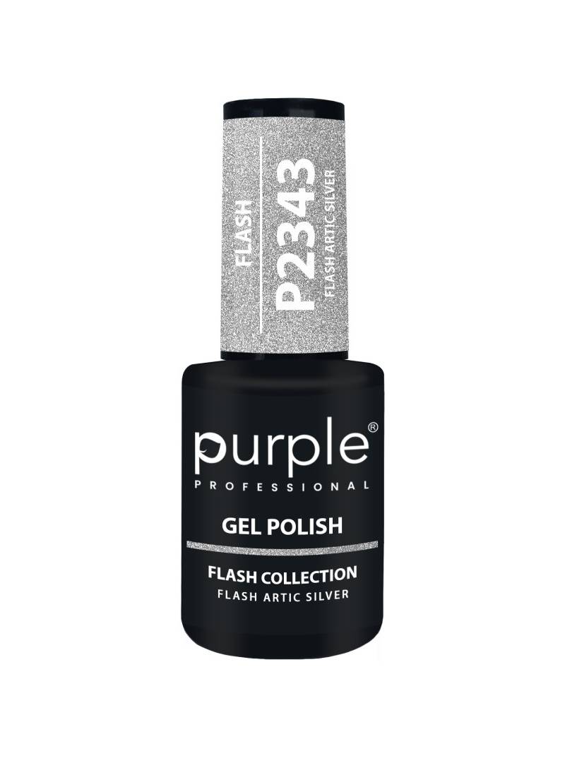 Mathiss|PURPLE GEL POLISH COLOR FLASH ARTIC SILVER 10ML|5600920741455