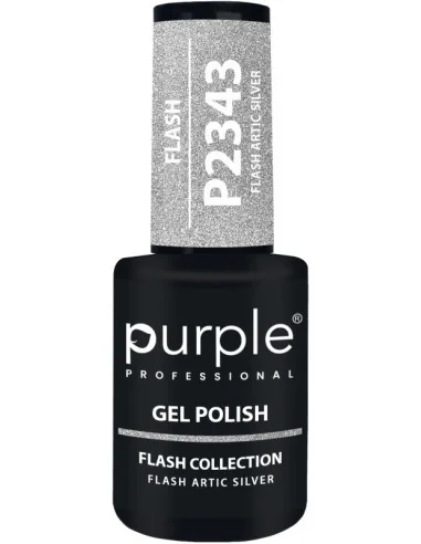 Purple Gel Polish Flash Arctic Silver 10 ml | Mathiss Ibiza