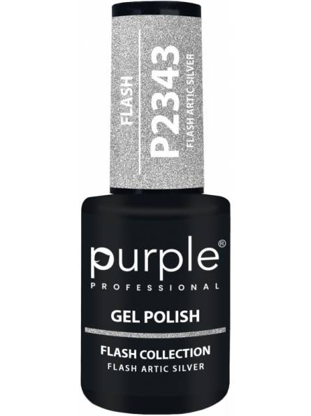 Mathiss|PURPLE GEL POLISH COLOR FLASH ARTIC SILVER 10ML|5600920741455