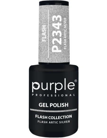 Purple Gel Polish Flash Arctic Silver 10 ml | Mathiss Ibiza
