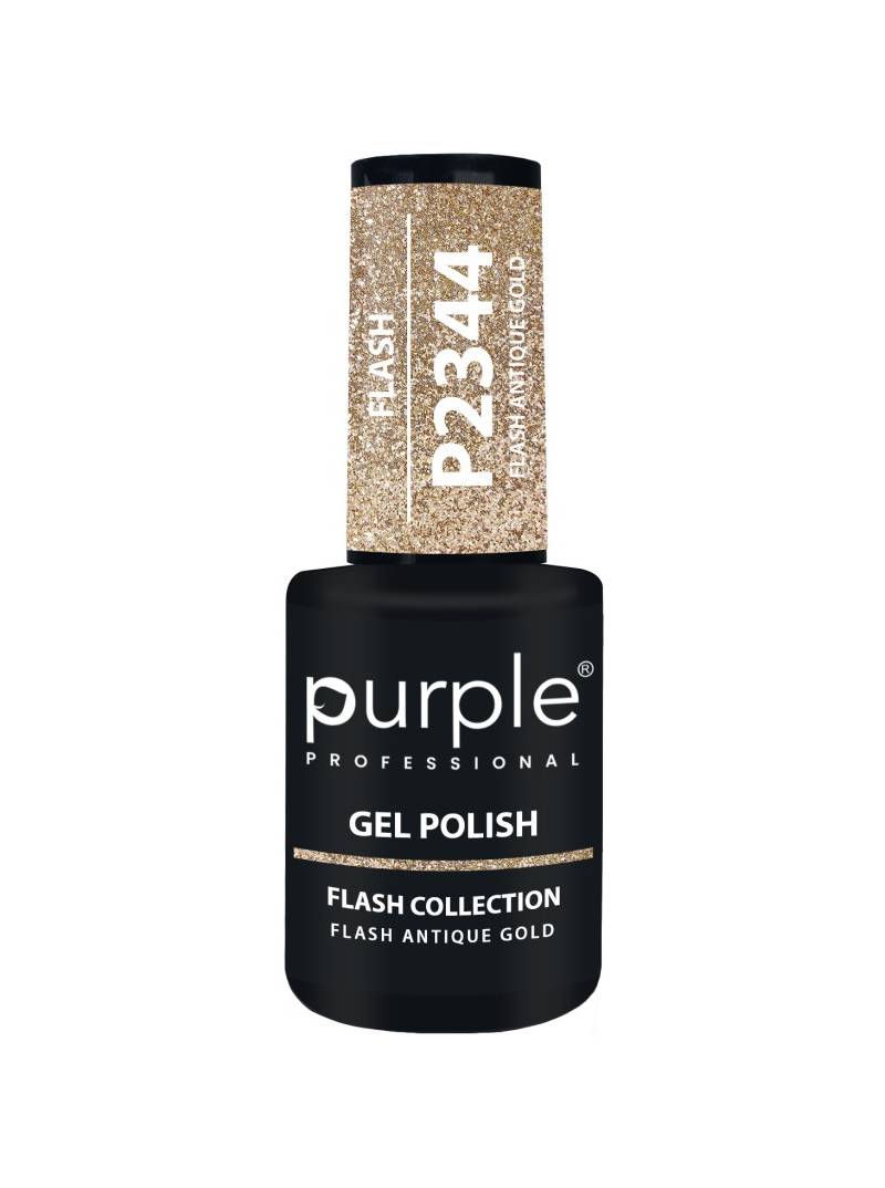 Mathiss|PURPLE GEL POLISH COLOR FLASH ANTIQUE GOLD 10ML|5600920741462