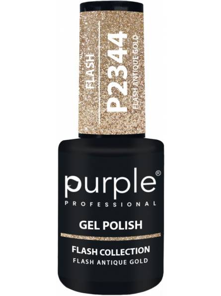 Mathiss|PURPLE GEL POLISH COLOR FLASH ANTIQUE GOLD 10ML|5600920741462