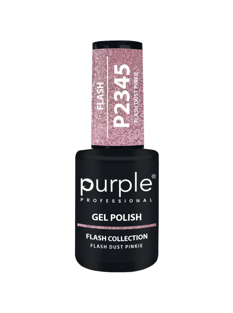 Mathiss|PURPLE GEL POLISH COLOR FLASH DUST PINKIE 10ML|5600920741479