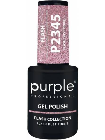 Mathiss|PURPLE GEL POLISH COLOR FLASH DUST PINKIE 10ML|5600920741479