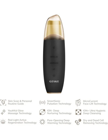 Geske Microcurrent Skin Scrubber & Blackhead Remover 9 In 1