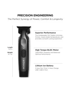 COCCO VELOCE PRO TRIMMER NEGRO MATE 2