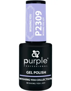 PURPLE GEL POLISH COLOR WISHING YOU JOY 10ML