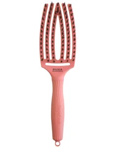OLIVIA GARDEN FINGERBRUSH BOAR & NYLON MEDIUM RADIANT PEACH