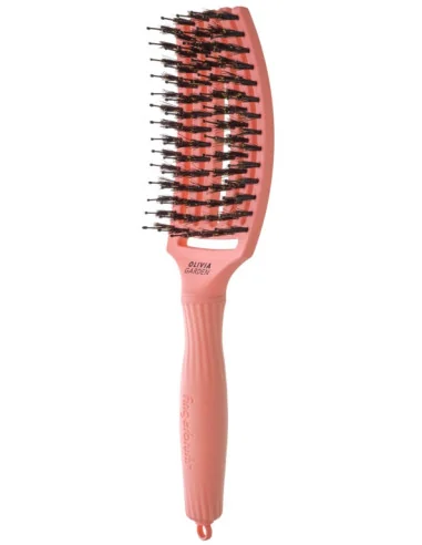 Olivia Garden Fingerbrush Boar & Nylon Medium Radiant Peach