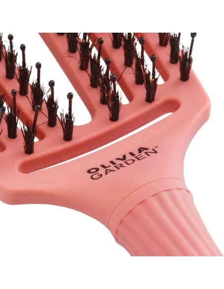 Olivia Garden Fingerbrush Boar & Nylon Medium Radiant Peach