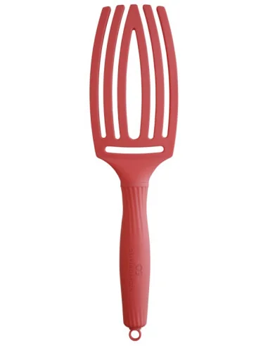 OLIVIA GARDEN FINGERBRUSH BOAR & NYLON MEDIUM RED CONFIDENCE