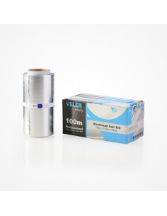 VELER BEAUTY ALUMINIO PLATA LISO ROLLO 100M X 12 CM