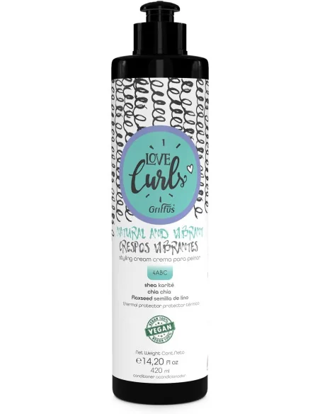 GRIFFUS LOVE CURLS CREMA DE PEINAR CRESPOS VIBRANTES 420ML (4ABC)