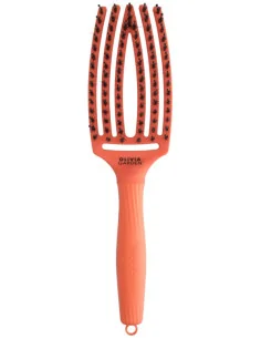 OLIVIA GARDEN FINGERBRUSH BOAR & NYLON MEDIUM ORANGE SPRITZ 2