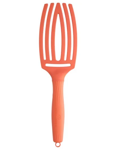 OLIVIA GARDEN FINGERBRUSH BOAR & NYLON MEDIUM ORANGE SPRITZ
