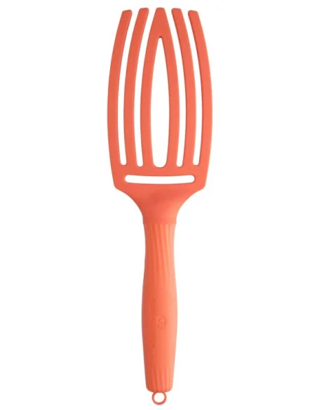 OLIVIA GARDEN FINGERBRUSH BOAR & NYLON MEDIUM ORANGE SPRITZ