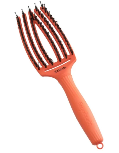 OLIVIA GARDEN FINGERBRUSH BOAR & NYLON MEDIUM ORANGE SPRITZ
