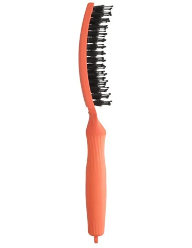 OLIVIA GARDEN FINGERBRUSH BOAR & NYLON MEDIUM ORANGE SPRITZ