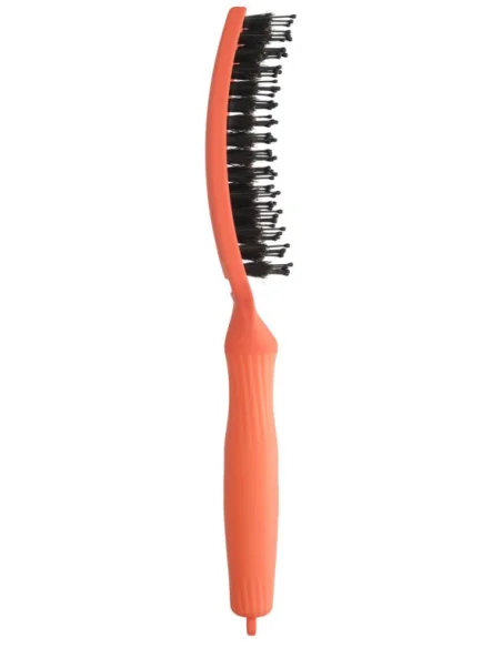 OLIVIA GARDEN FINGERBRUSH BOAR & NYLON MEDIUM ORANGE SPRITZ