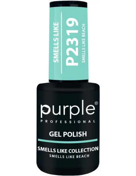 PURPLE GEL POLISH COLOR SMELLS LIKE BEACH 10ML