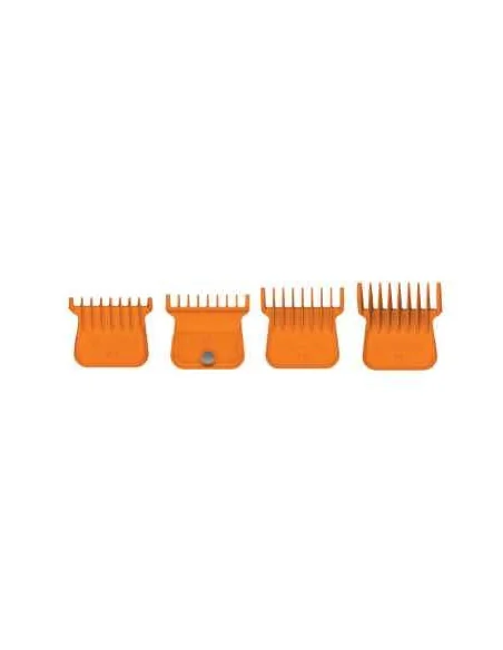 GAMMA+ RECAMBIO SET 4 PEINES GUIA PARA TRIMMER NARANJAS