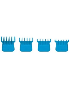GAMMA+ RECAMBIO SET 4 PEINES GUIA PARA TRIMMER AZUES