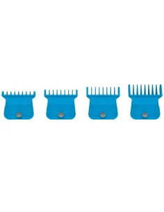GAMMA+ RECAMBIO SET 4 PEINES GUIA PARA TRIMMER AZUES 2