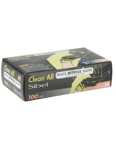 SIBEL CLEAN ALL GUANTES NITRILO NEGROS T/MEDIANA 100 UDS. 2