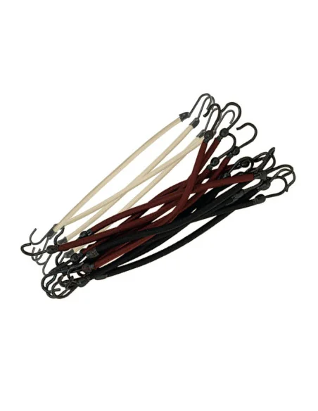 SIBEL GOMA GANCHO MARRON/NEGRO/BEIG 12 UDS.