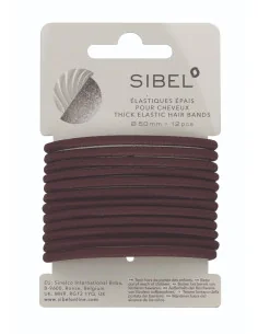 SIBEL GOMAS ELASTICAS MARRON GRUESAS  ( CARTON 12 UDS.)