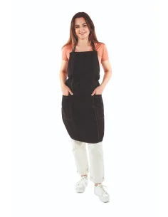 SIBEL DELANTAL NEGRO V-FAST