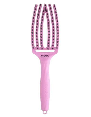 OLIVIA GARDEN FINGERBRUSH BOAR & NYLON MEDIUM PINK TOKIO