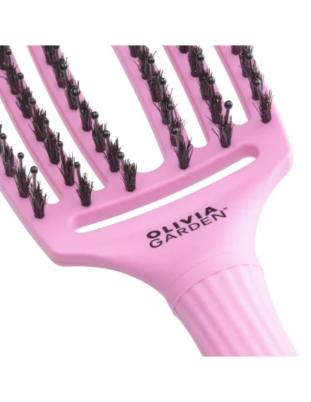 OLIVIA GARDEN FINGERBRUSH BOAR & NYLON MEDIUM PINK TOKIO