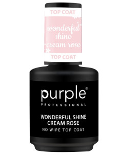PURPLE WONDERFUL SHINE CREAM ROSE TOP COAT 15ML