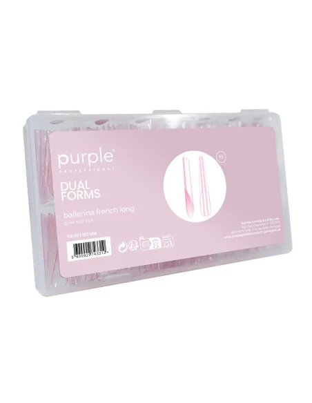PURPLE DUAL FORMS BALLERINA FRENCH LONG 150UDS