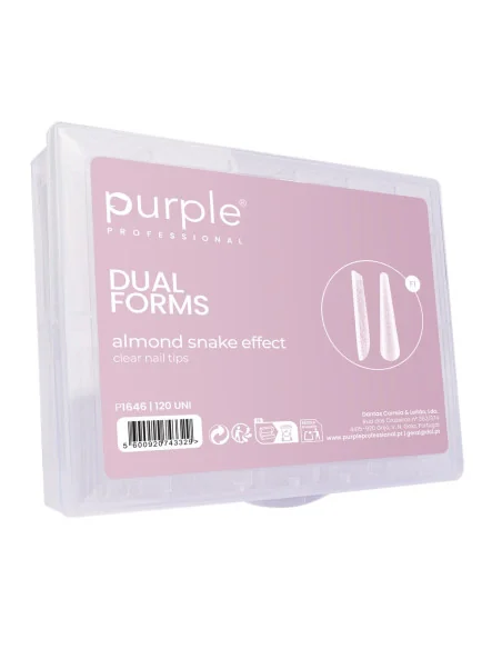 PURPLE DUAL FORMS ALMOND SNAKE EFFECT 150UDS