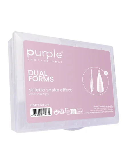 PURPLE DUAL FORMS STILETTO SNAKE EFFECT 150UDS