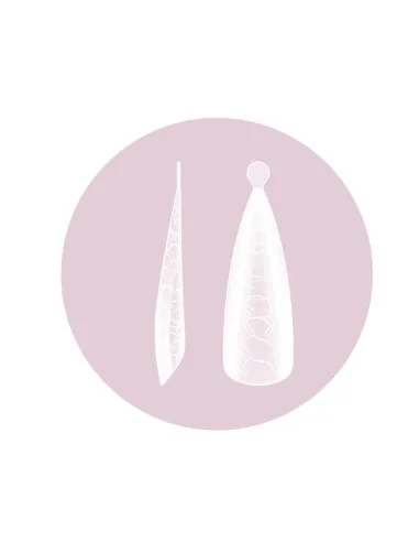 PURPLE DUAL FORMS STILETTO SNAKE EFFECT 150UDS