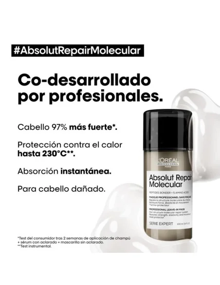 LOREAL EXPERT ABSOLUT REPAIR MOLECULAR LEAVE-IN MASK 50ML