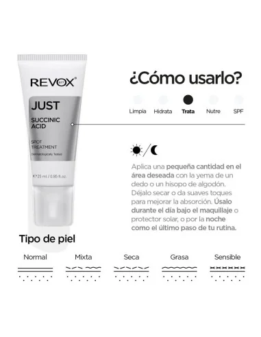 REVOX B77 JUST SUCCINIC ACID TRATAMIENTO ANTI-IMPERFECCIONES 25ML
